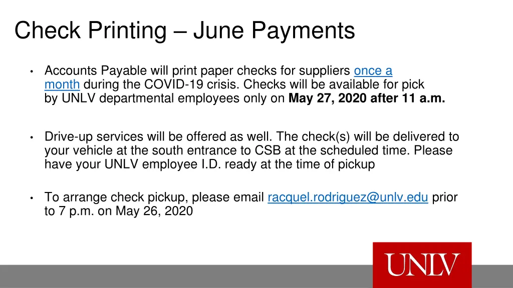 check printing june payments