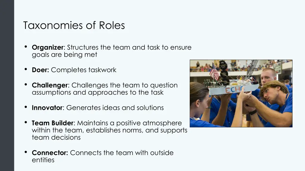 taxonomies of roles