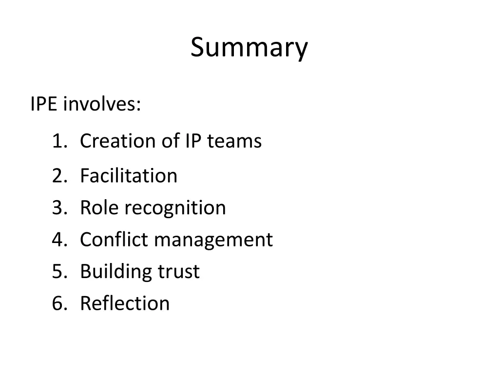 summary