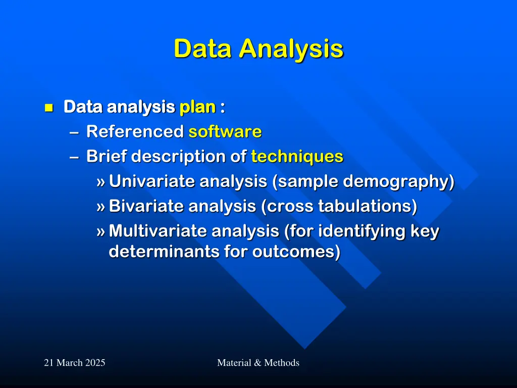 data analysis