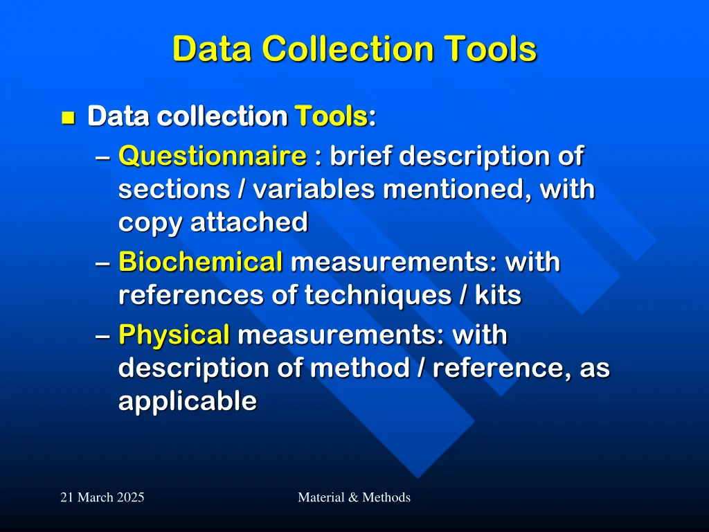 data collection tools