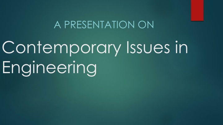 a presentation on