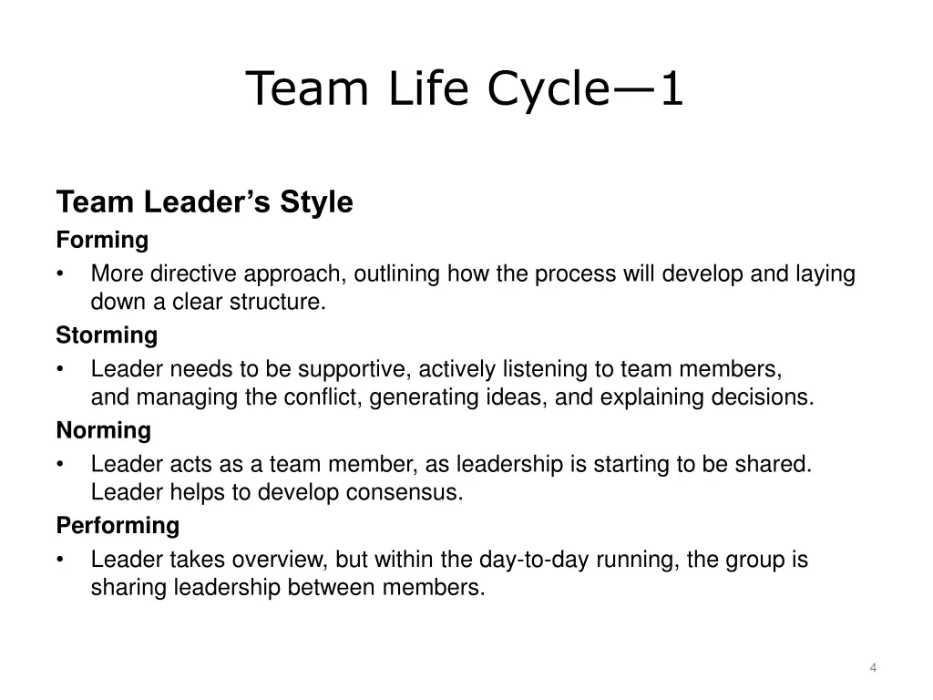 team life cycle 1