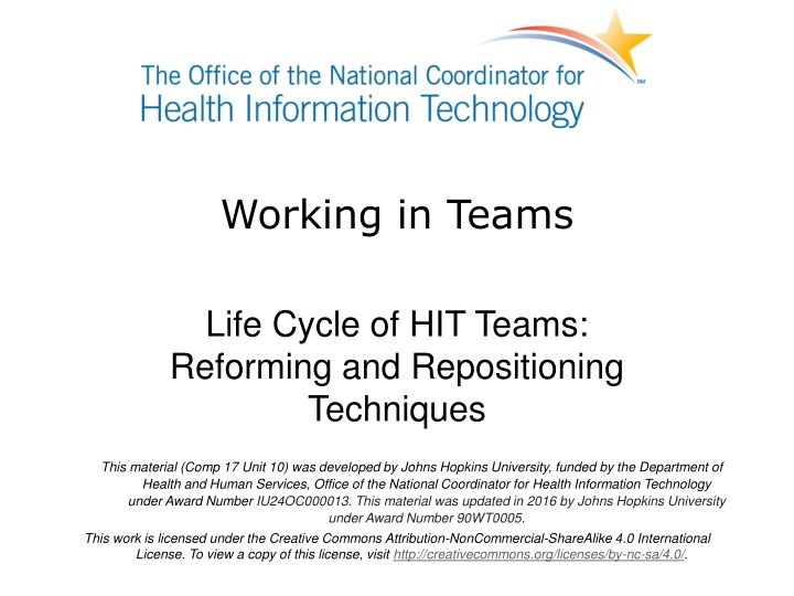 working in teams