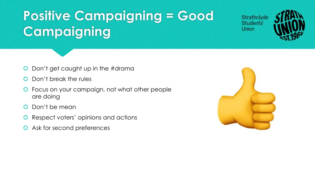 positive campaigning good campaigning
