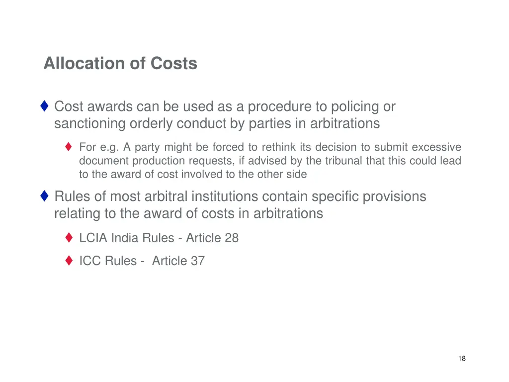 allocation of costs 1