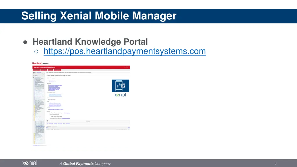 selling xenial mobile manager