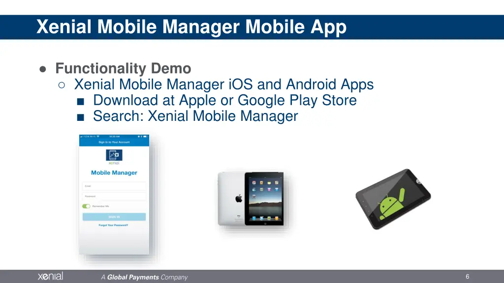 xenial mobile manager mobile app