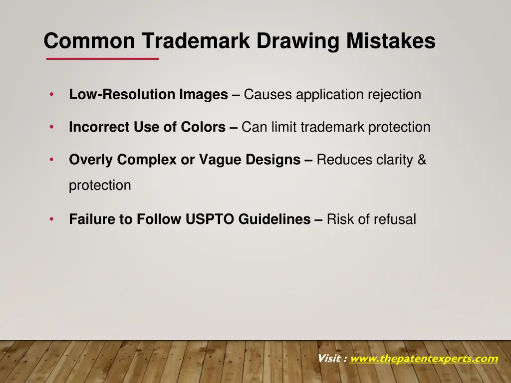 common trademark drawing mistakes