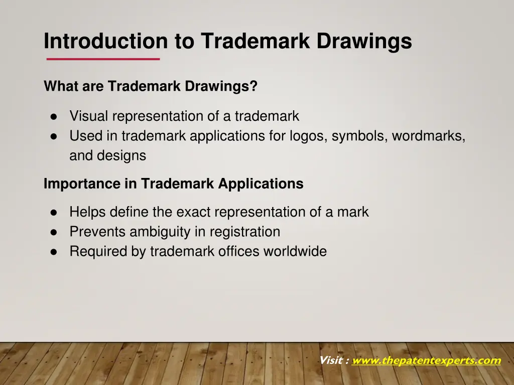 introduction to trademark drawings