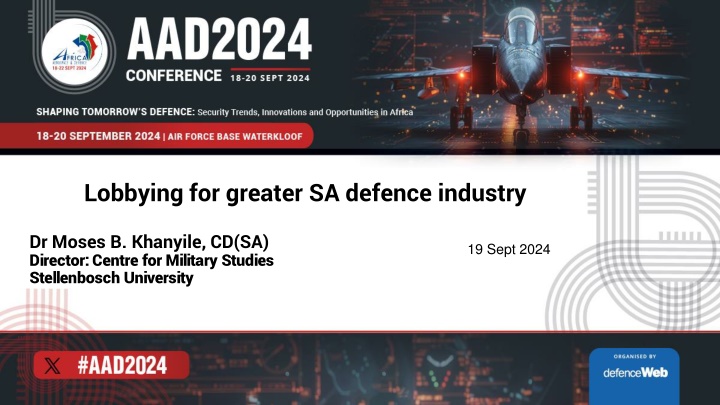 lobbying for greater sa defence industry