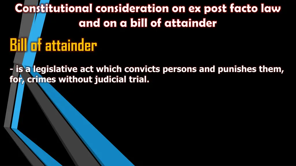 constitutional consideration on ex post facto 1