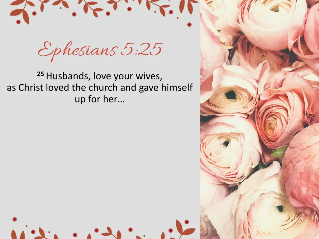 ephesians 5 25