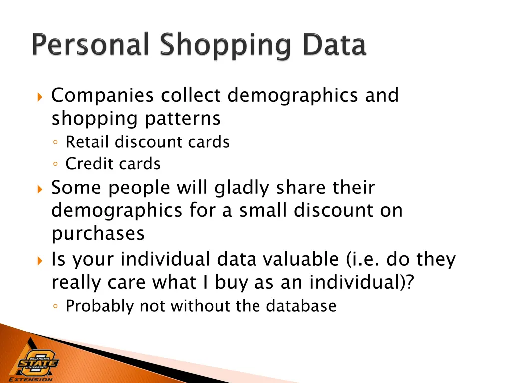 companies collect demographics and shopping
