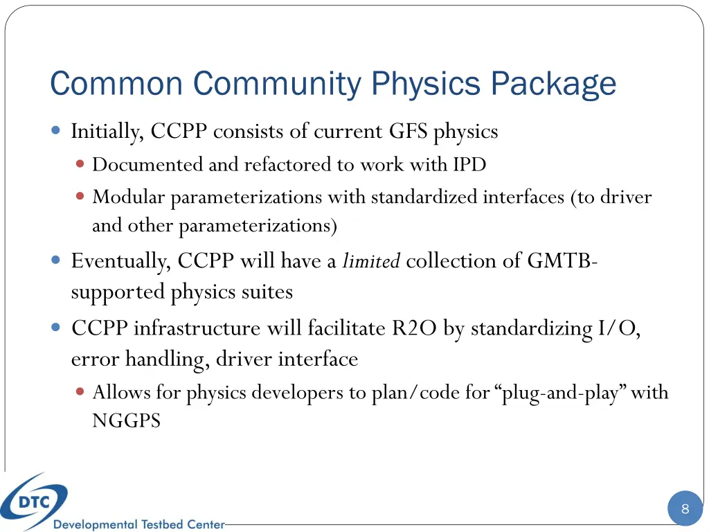 common community physics package 2