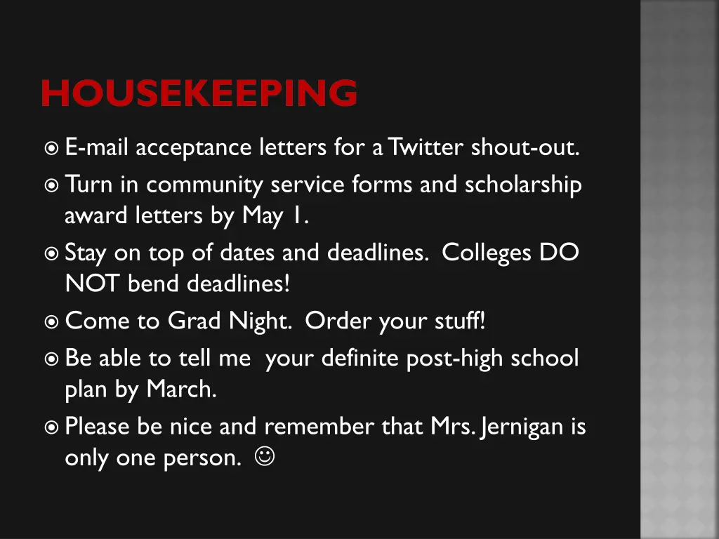 housekeeping