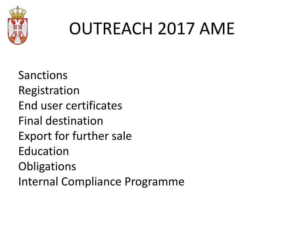 outreach 2017 ame