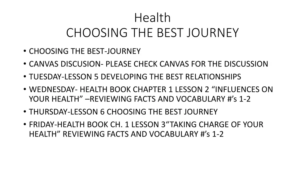 health