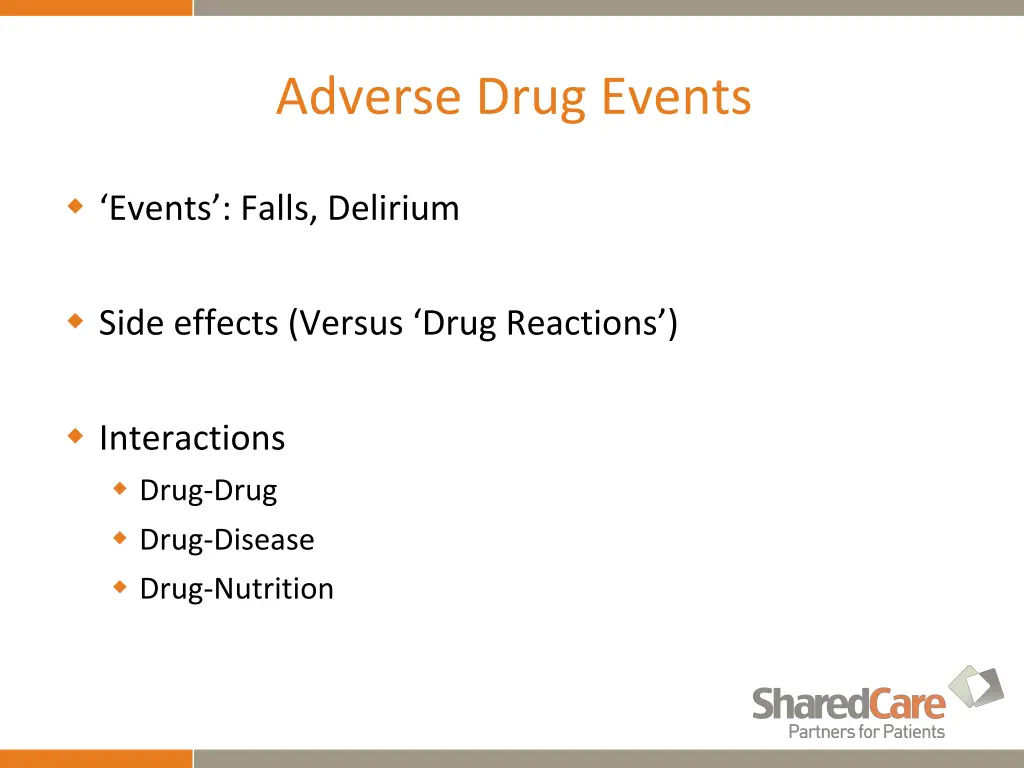 adverse drug events
