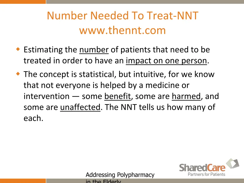 number needed to treat nnt www thennt com