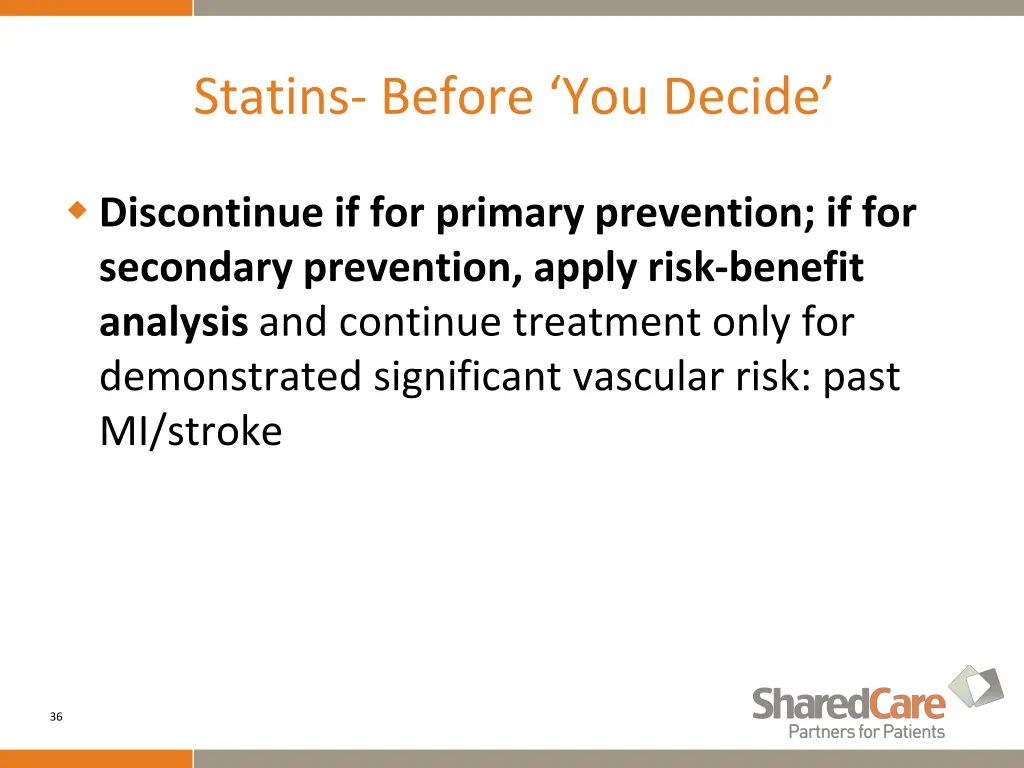 statins before you decide