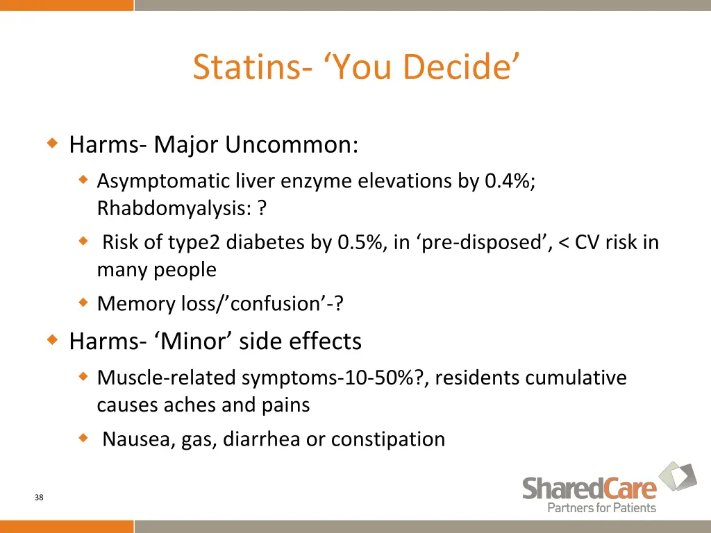 statins you decide