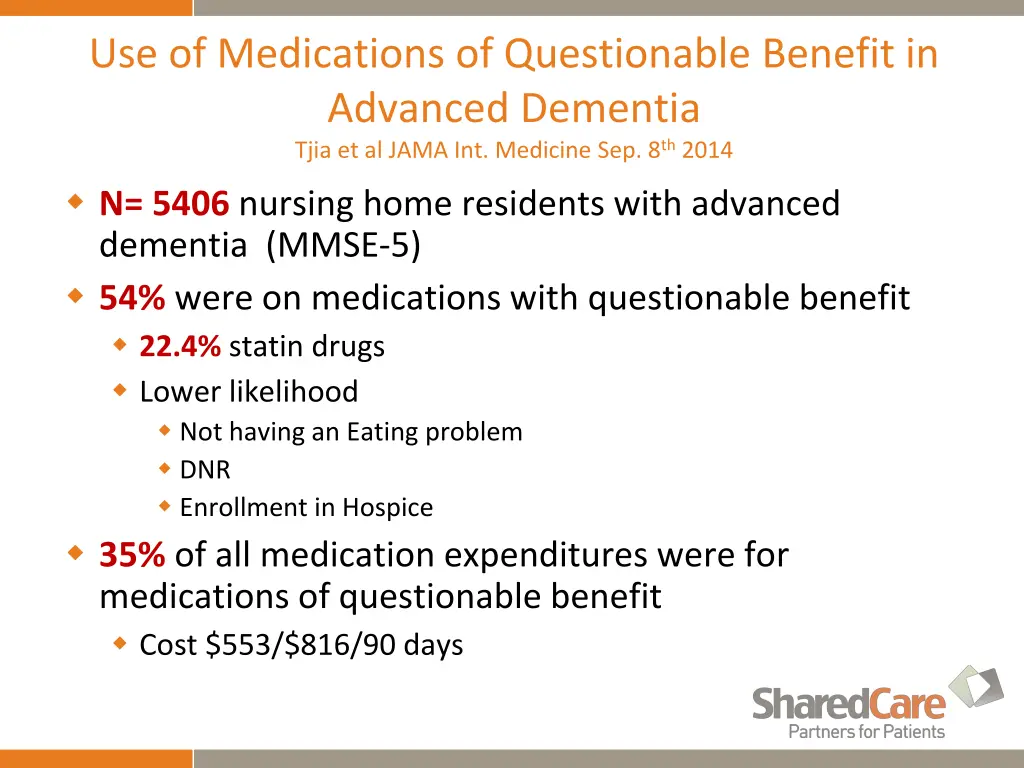 use of medications of questionable benefit