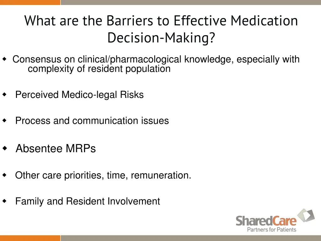 what are the barriers to effective medication