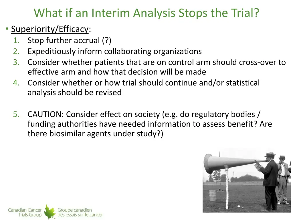 what if an interim analysis stops the trial 1