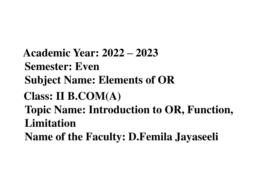 academic year 2022 2023 semester even subject