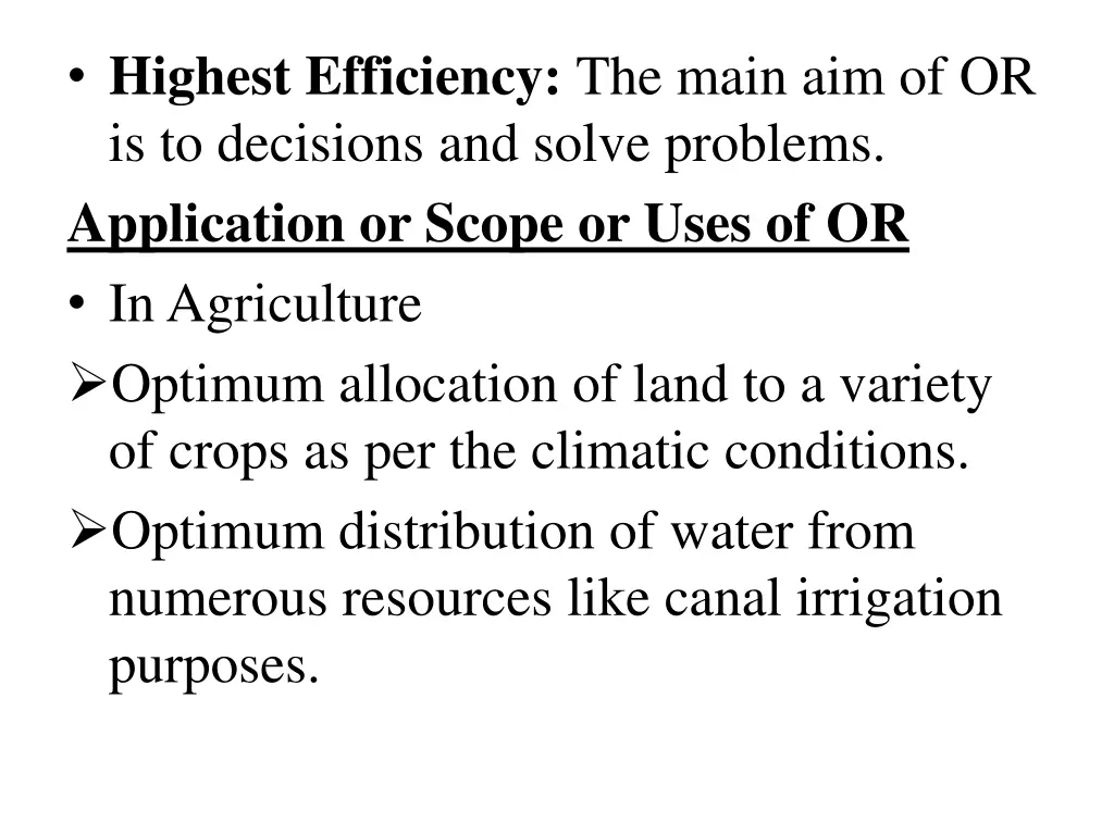 highest efficiency the main