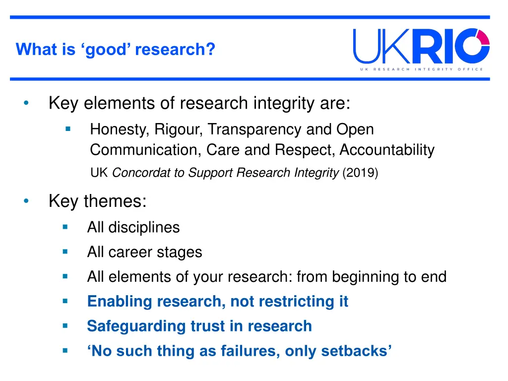 what is good research