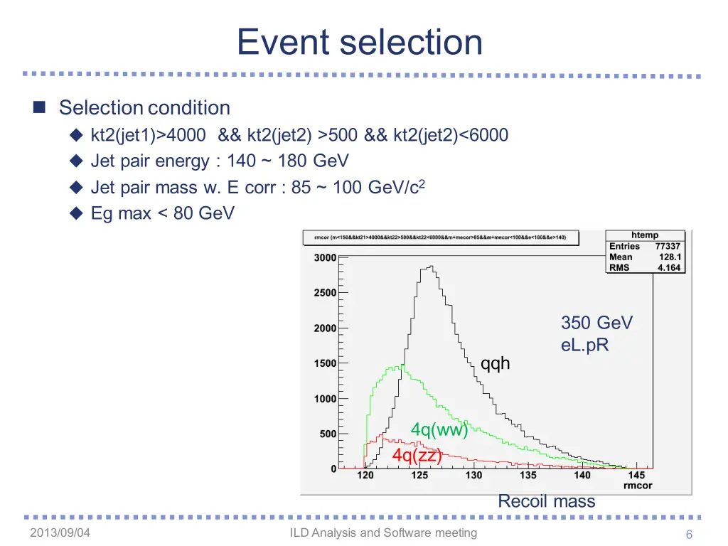 event selection
