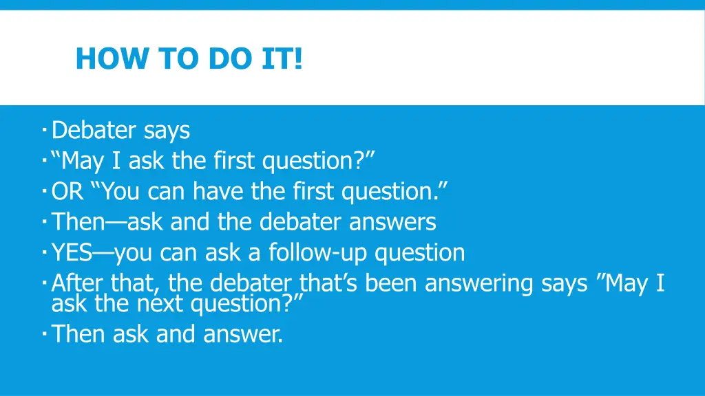 how to do it