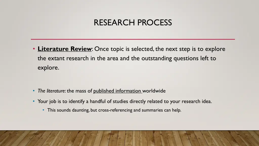 research process