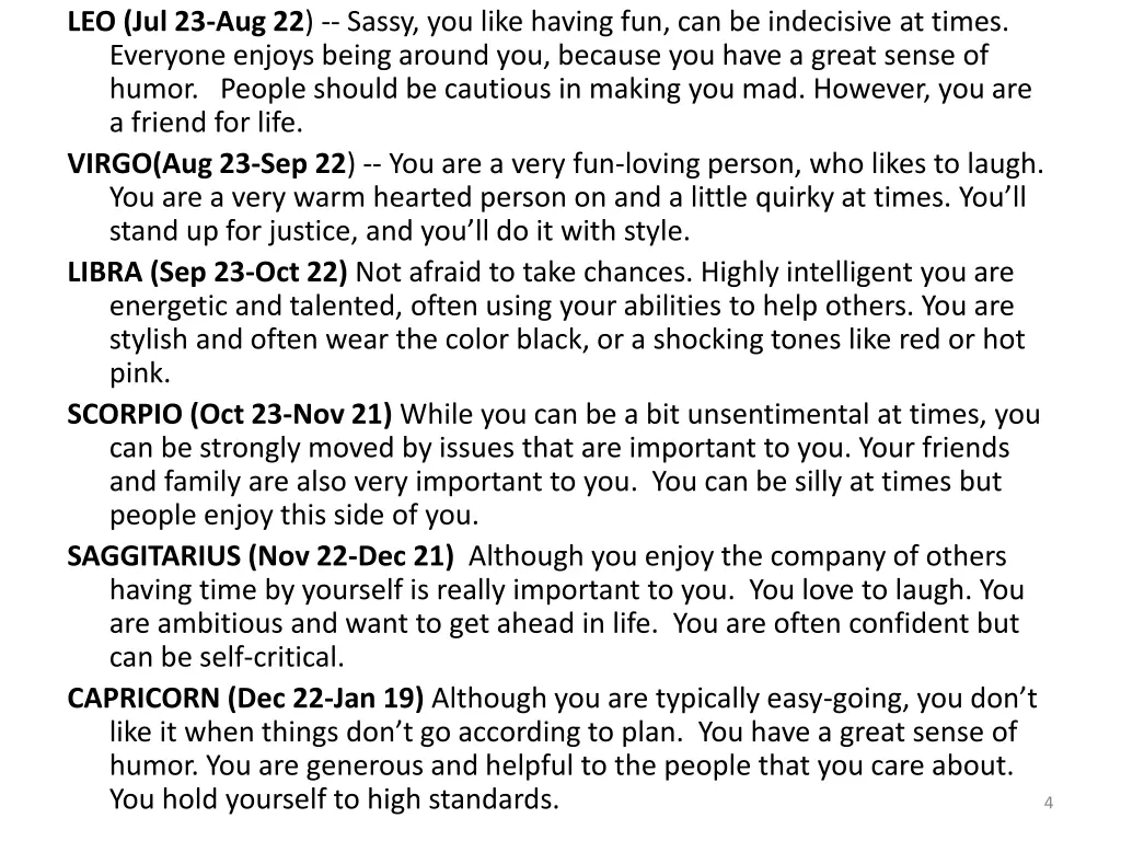 leo jul 23 aug 22 sassy you like having