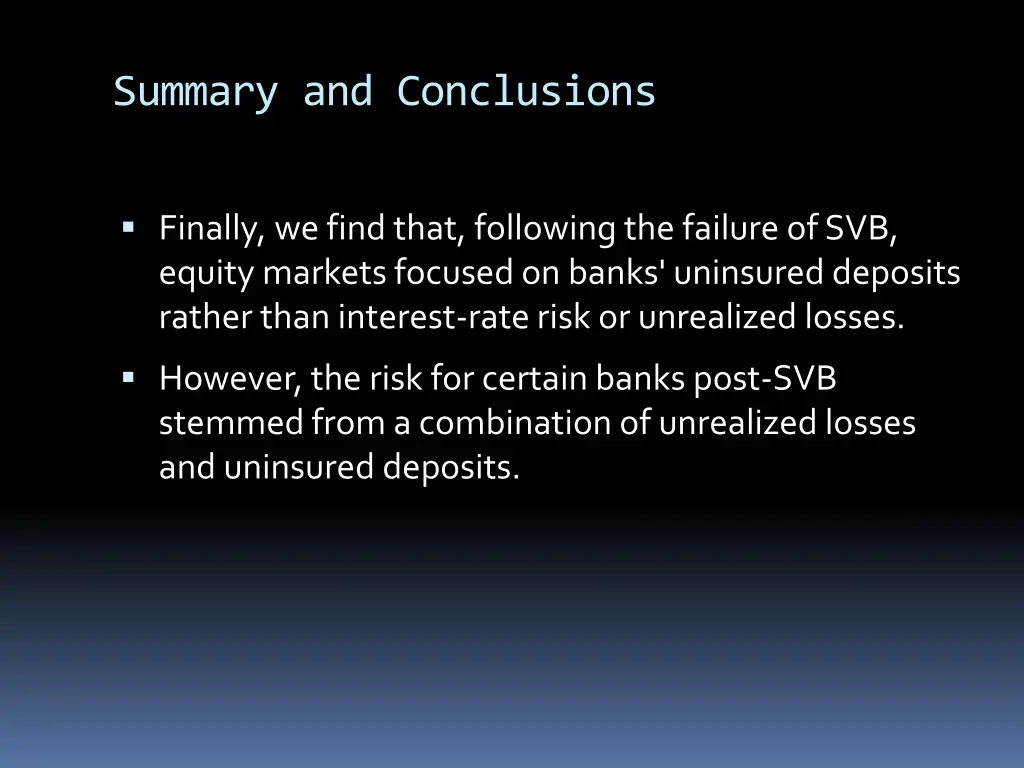 summary and conclusions 2