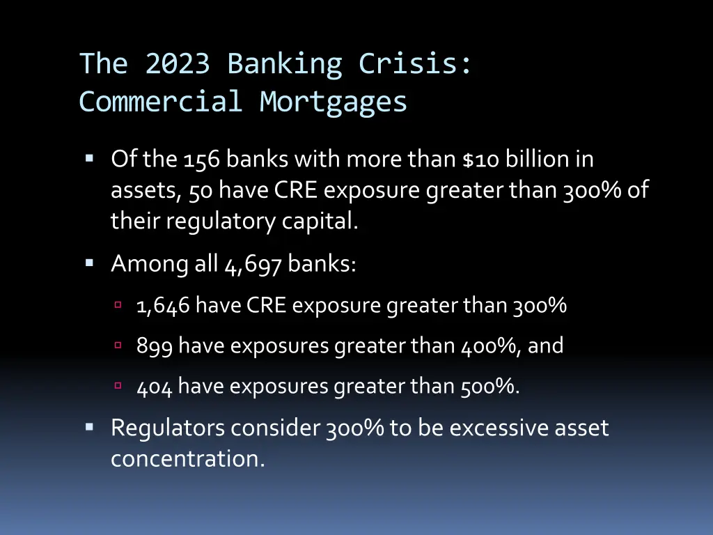 the 2023 banking crisis commercial mortgages 1