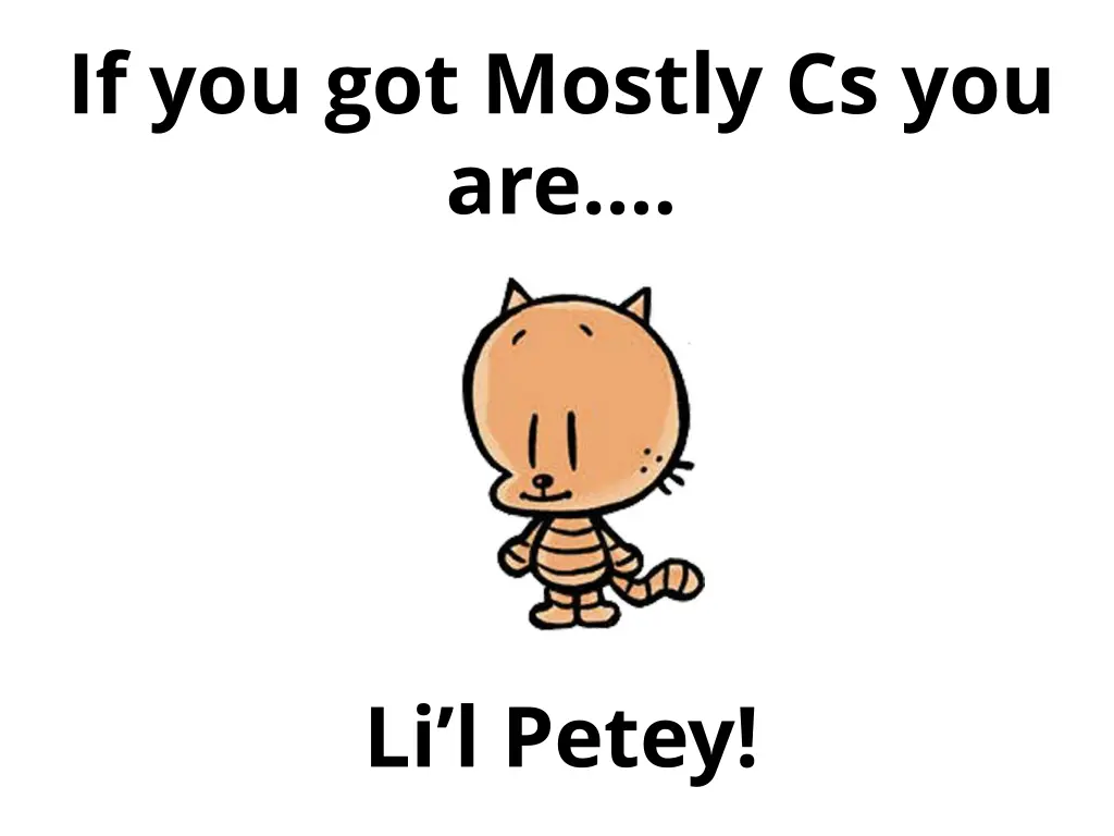 if you got mostly cs you are