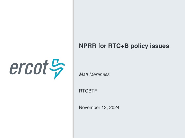 nprr for rtc b policy issues