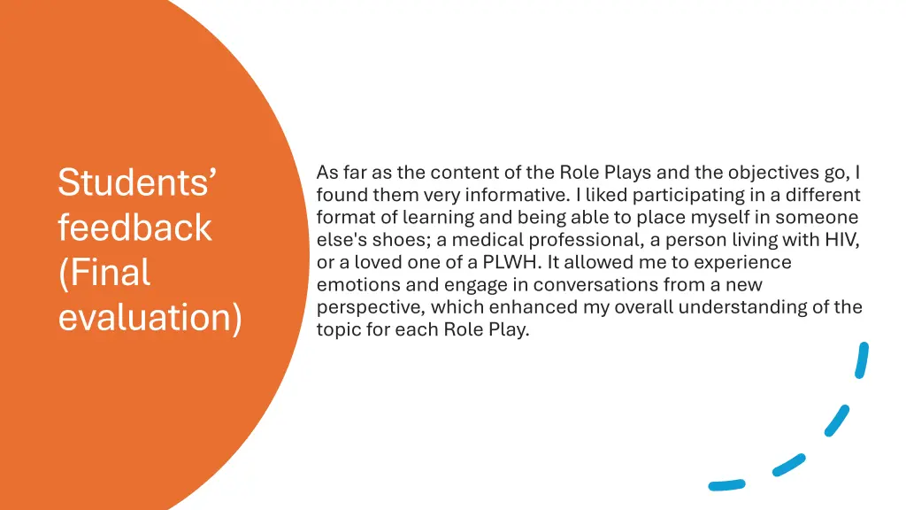students feedback final evaluation