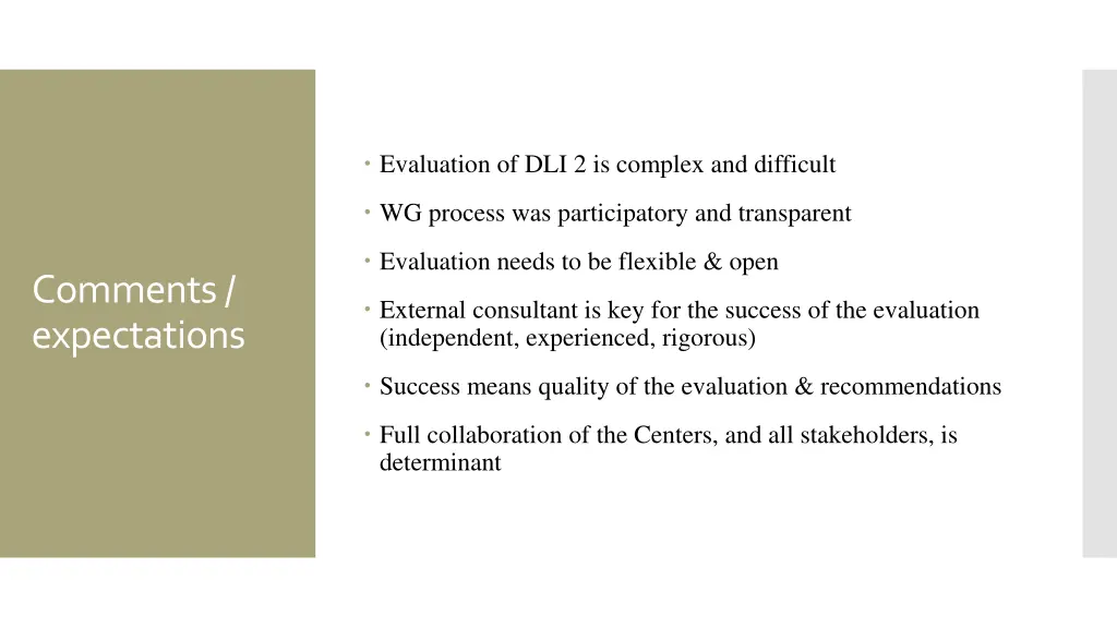 evaluation of dli 2 is complex and difficult