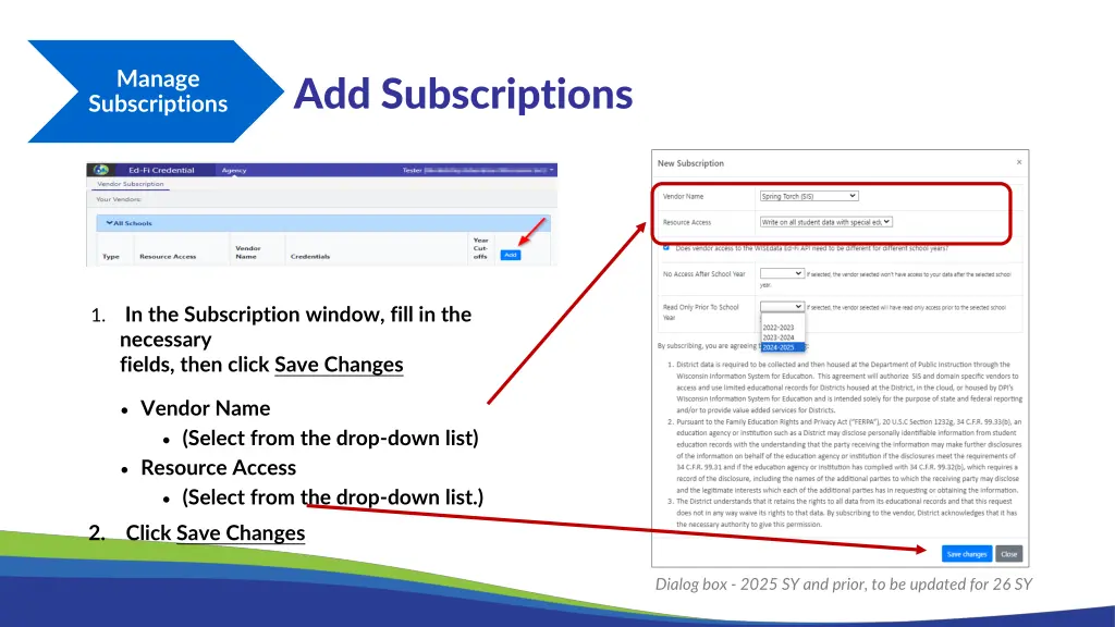 manage subscriptions 1