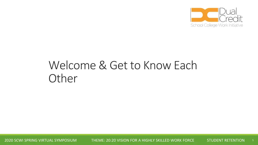 welcome get to know each other