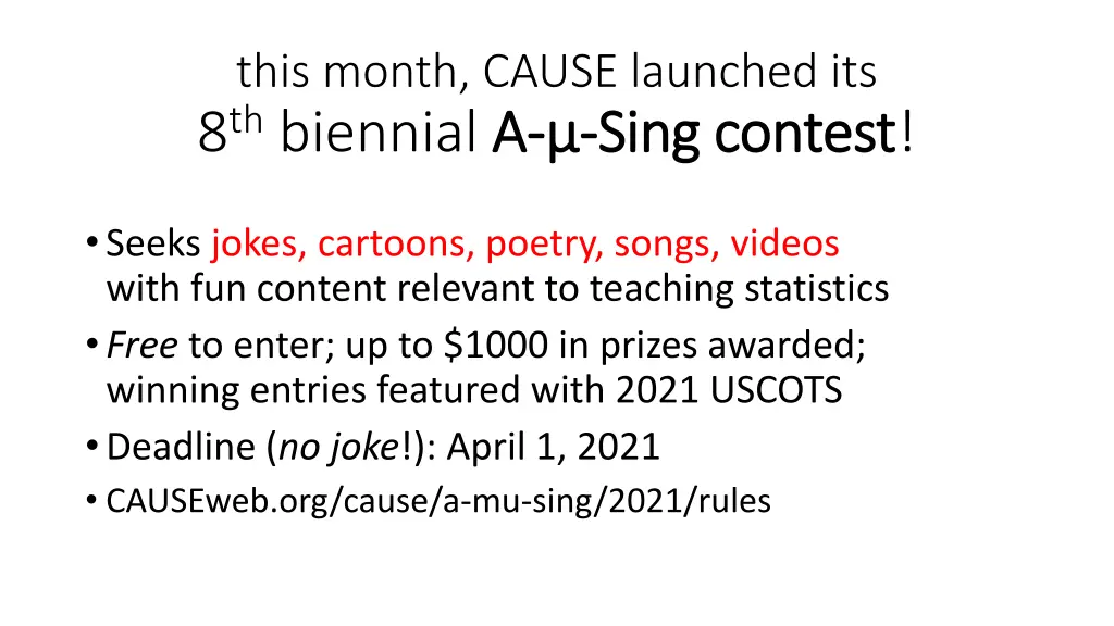 this month cause launched its 8 th biennial