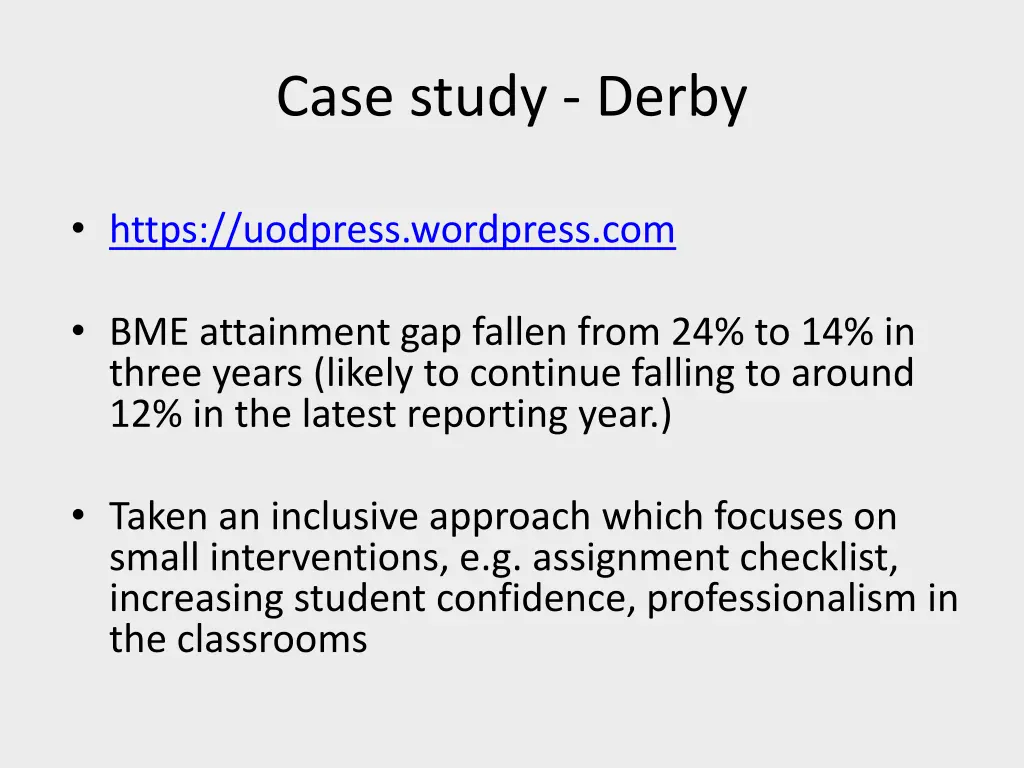 case study derby