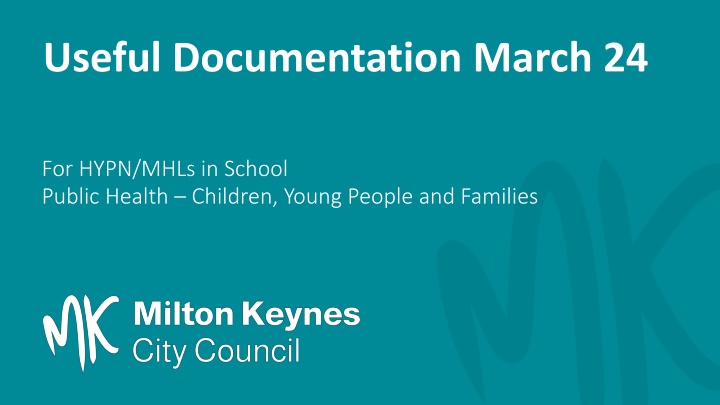 useful documentation march 24