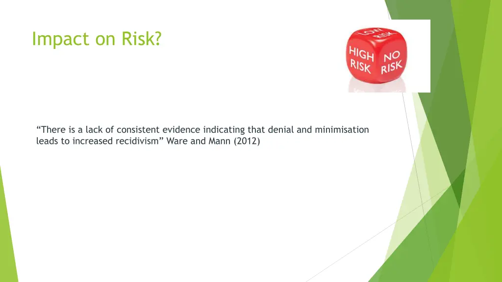 impact on risk