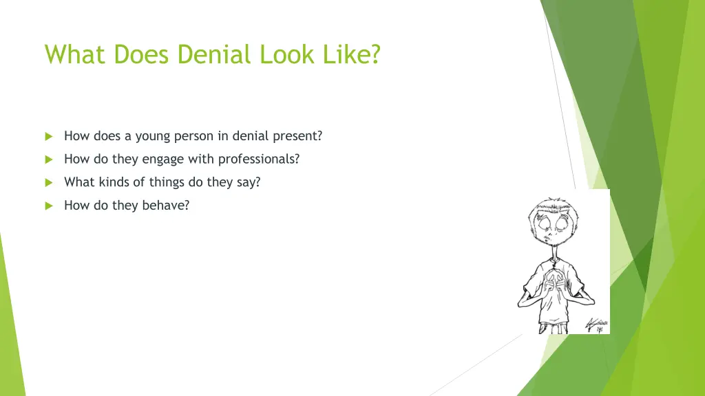 what does denial look like
