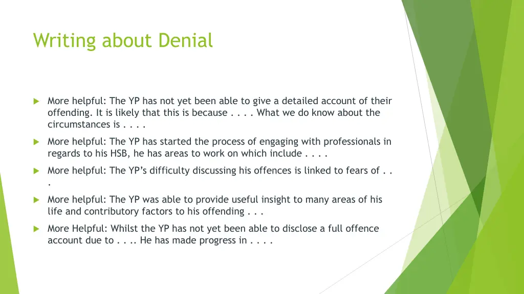 writing about denial 2